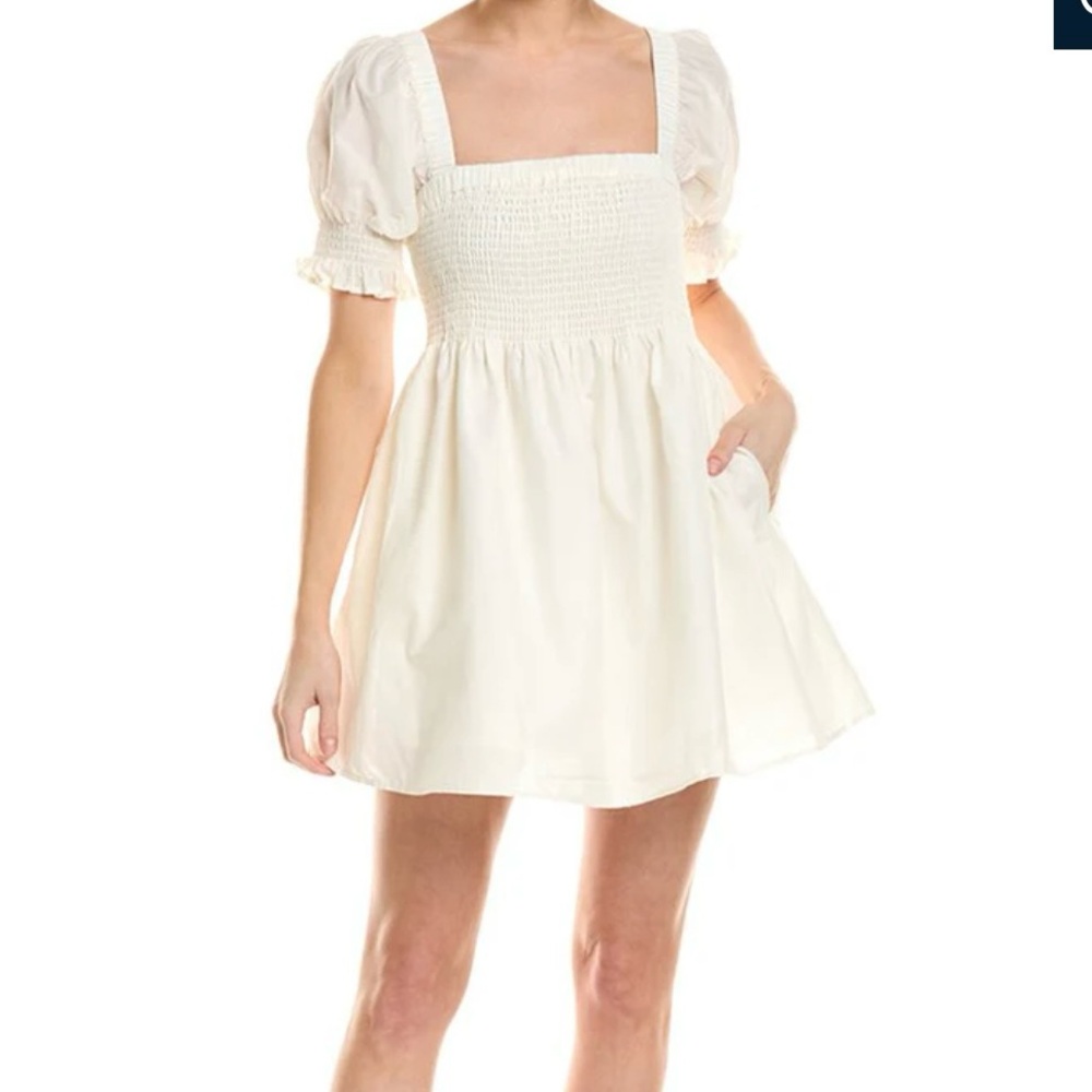 MONTCE MARCELA CREAM BABYDOLL MIN DRESS | SMALL
